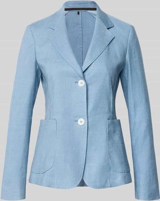 Windsor Blazer aus Leinen-Mix mit Reverskragen in Hellblau Melange, Gr&ouml;&szlig;e 40