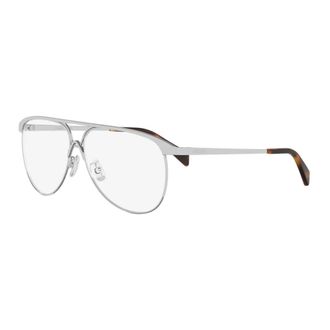 Celine Metal Pilot Eyeglasses - female - CELINE - Glasses - Gray - 59 MM - Accessories