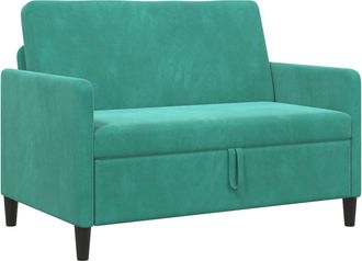 vidaXL Sof&aacute; Con Almacenamiento Tuquesa 122 X 78 X 87 Cm Poli&eacute;ster Vidaxl