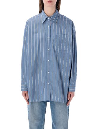 A.P.C. Relaxed Vertical Stripe Cotton Shirt