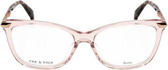 Rag & Bone Ladies Beige Rectangular Eyeglass Frames RNB3050-1