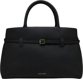 Manu Atelier Black Le Cambon 35 Leather Handbag