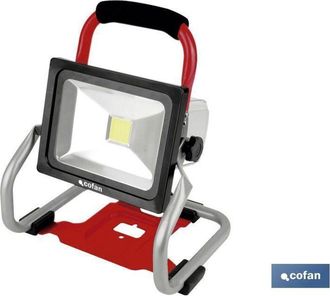 cofan Foco Led Port&aacute;til A Bateria Li-ion 18v 20w, Foco De Trabajo Led Port&aacute;til A Bater&iacute;a De Litio Li-ion. Proyector De Trabajo Led Giratorio A Bateria 18v, 