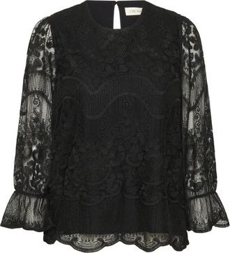 Cream Overhemden, Dames, Zwart, XS, Blouses