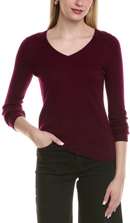Sofiacashmere Modern V-Neck Wool & Cashmere-Blend Sweater