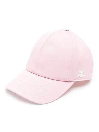 Courr&egrave;ges Signature cotton cap - Pink