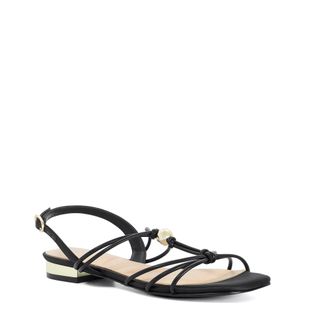 Dune London Ladies NASSAU Flat Strappy Sandals Size UK 6 Flat Sandals