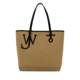 J.W.Anderson Beige Canvas Small Anchor Bucket Bag Beigeblack Borse A Mano