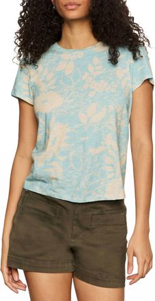 Sanctuary Perfect Tee In Blue Hibiscus
