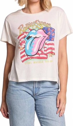 Chaser Rolling Stones Usa Tour 89 Tee In White