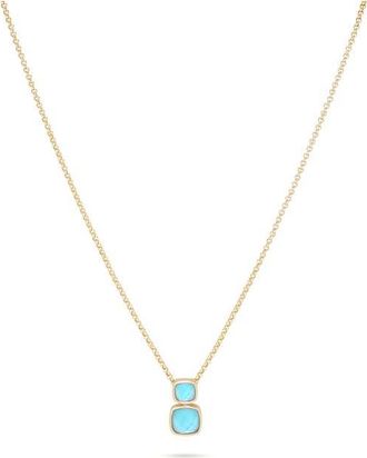 Dean Davidson Monterey Pendant Necklace in Iridescent Turquoise/Gold at Nordstrom
