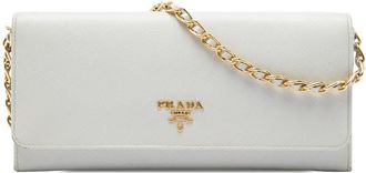 Prada Pre-owned Prada Saffiano Lux Wallet On Chain Ladies R71R1AB2B05QPYLW