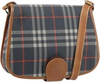 Burberry Pre-owned Cross Body Bags, female, Multicolor, Size: ONE SIZE Pre-owned PVC Leather Shoulder Bag
