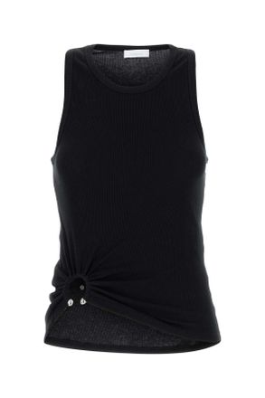 Paco Rabanne Black Stretch Cotton Top