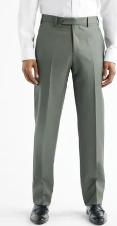 Zanella Devon Super 110s Serge Trousers in Olive at Nordstrom, Size 38