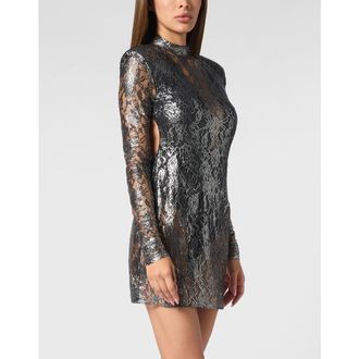 Philipp Plein Short Dress Women in Black at Nordstrom, Size X-Large