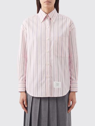 Thom Browne Camicia in cotone a righe con collo button-down