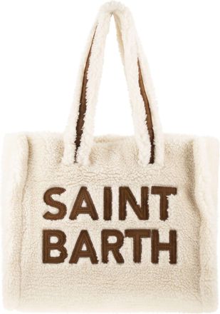 MC2 Saint Barth Colette Teddy Sherpa handtas met logo