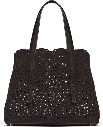Alaia Mina 25 Tote - Dames - Shoppers - Zwart - ONE Size - Leer - Tassen