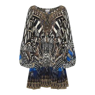 Camilla Blouson sleeve A line frill dress Knight of the Wild - female - Camilla - Short Dresses - Multicolor - XS - Dresses
