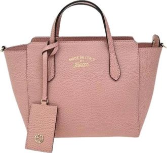 Gucci Pre-owned Handbags, female, Pink, Size: ONE SIZE Pre-owned Leather Handbag