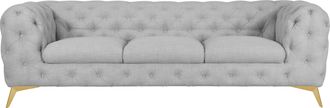 HOME AFFAIRE Chesterfield-Sofa »Glynis« aufwändige Knopfheftung, moderne Chesterfield Optik, Fussfarbe wählbar
