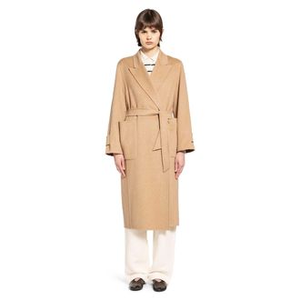 Max Mara Camel Long Robe Coat