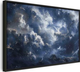 Artgeist Cuadro Decorativo Artgeist Nubes Estrellas 90x60 Cm Lienzo