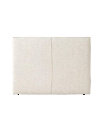 Hannun Cabecero tapizado color blanco 165 cm con tejidos naturales