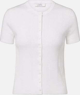 Vince Top in misto cotone a coste