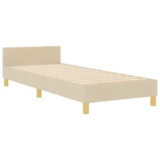 vidaXL Struttura Del Letto Con Testiera Crema 80 X 200 Cm Tessuto Vidaxl