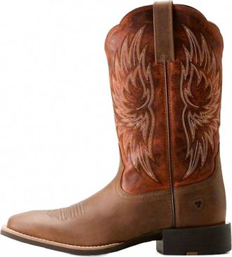 Ariat Mens Sport Rider Vintage Boot In Oak/orange