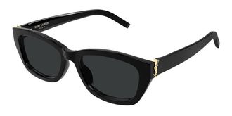 Saint Laurent SL M153 001 Womens Sunglasses Black Size 55 - Free RX Lenses - Free RX Lenses