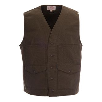 Filson Vests, male, Green, Size: S Pockets Buttoned Vest