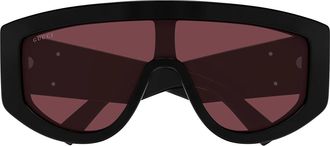 Gucci Gucci Gg1950s Linea Emblem 002 Black Red Sunglasses