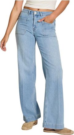 Para Mi Dames, Jeans, Blauw, Maat: XL L32 Katoen