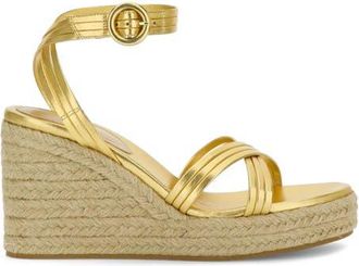 Gianvito Rossi Lianne Beach Espadrillas in Gold Nappa at Nordstrom, Size 38.5