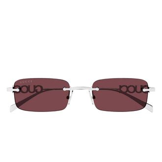Gucci Sunglasses Gg1808 S 004 Silver/Red Men