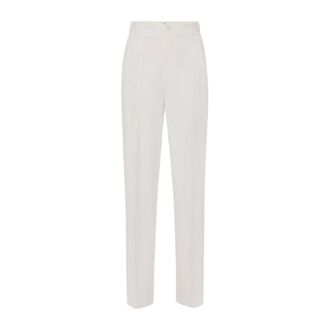 Elisabetta Franchi Mujer, Pantalones, Blanco, Talla: S