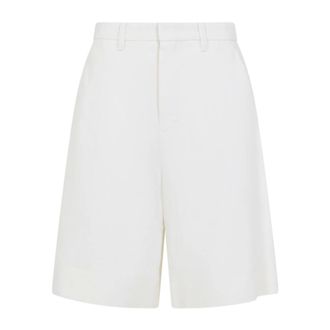 Max Mara Casual Shorts, female, White, Size: 2XS Bermuda Shorts