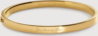 Monica Vinader Gold Sienna Spiro Essential Bangle