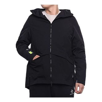 adidas Solid Color Loose Sports Hooded Jacket Black GL8676