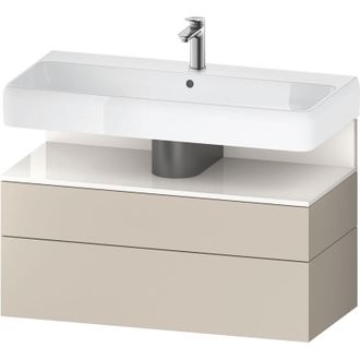 Duravit Duravit - Qatego Mueble Bajo Lavabo, 1 Extra&iacute;ble Y 1 Caj&oacute;n