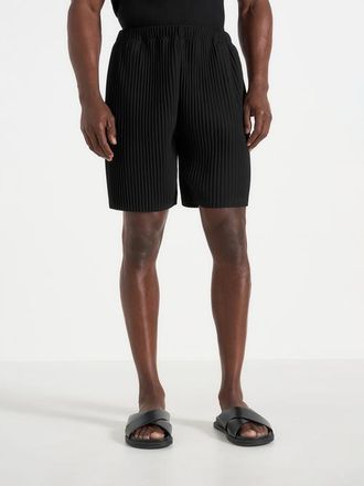 Mani&egrave;re De Voir Drew Pleated Shorts in Black at Nordstrom, Size X-Small/small