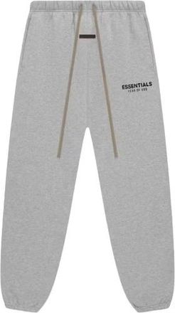 Fear of God Fleece Essential Sweatpant - Heren - Sweatpants - Grijs - L - Leer - Broeken