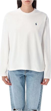 Polo Ralph Lauren Mujer, Camisetas, Blanco, Talla: M