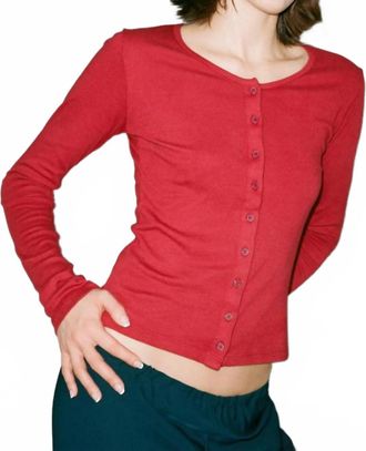 Gil Rodriguez Sophie Cardigan In Dahlia