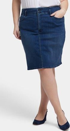 NYDJ Hollywood Denim Skirt in Ibiza Blues at Nordstrom Rack, Size 16W