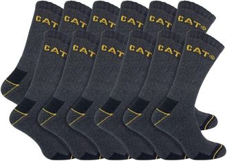 CAT 12 Pack Unisex Zware Werk Sokken voor Stalen Neus Laarzen