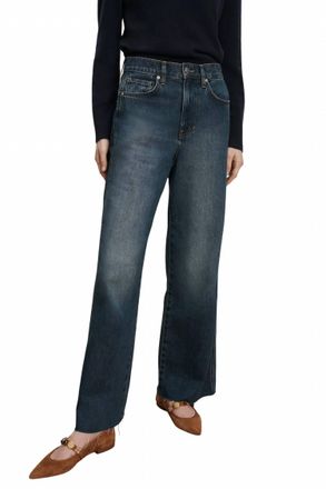 Veronica Beard Taylor Wide Leg Jeans In Rebel Moon
